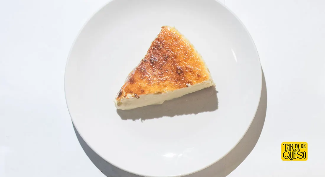 basque cheesecake porcion