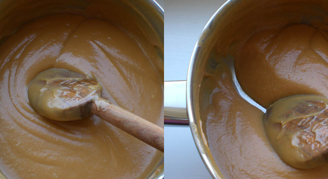 preparación de dulce de leche