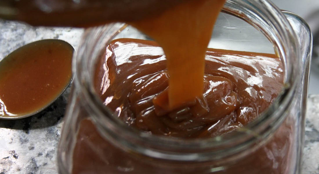 dulce de leche en vaso